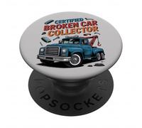 Funny Tow Truck Driver Certified Broken Car Collector PopSockets PopGrip Adesivo