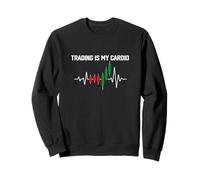 Funny Trading Is My Cardio Trader Dad, scherzo, regalo per la festa del papà Felpa