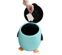 Funny Trash Can -Kids Bathroom Trassh Can | Table Top Trash Caan Mini | Kitchen Trashs Cans | Penguin Trashs Bins | Animal Basket Waste Bin Compact | Basket Animal Bin Waste Bathroom Kitchen