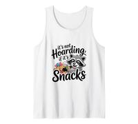 Funny Trash Panda Raccoon It's Not Hoarding If Its Snacks Canotta