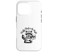 Funny Trash Panda Raccoon Meme Fluffy Thief in the Night Custodia per iPhone 16 Pro
