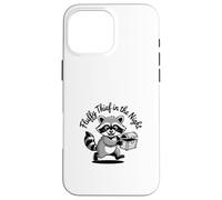 Funny Trash Panda Raccoon Meme Fluffy Thief in the Night Custodia per iPhone 16 Pro Max