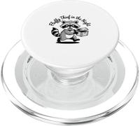 Funny Trash Panda Raccoon Meme Fluffy Thief in the Night PopSockets PopGrip per MagSafe
