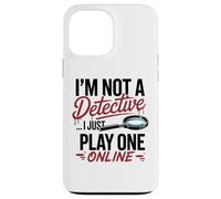 Funny True Crime Poltrona Detective Podcast Umorismo Custodia per iPhone 13 Pro Max
