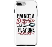 Funny True Crime Poltrona Detective Podcast Umorismo Custodia per iPhone 7 Plus/8 Plus