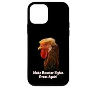 Funny Trump Meme Rooster Roosters Fight Farm Farmer Joke Custodia per iPhone 12 mini