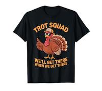 Funny Turkey Trot Squad Thanksgiving Running Humor Maglietta