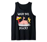 Funny Turkey What The Pluck Camicia del Ringraziamento Uomo Donna Canotta