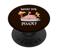 Funny Turkey What the Pluck Camicia del Ringraziamento Uomo Donna PopSockets PopGrip Adesivo