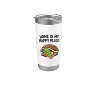 Funny Turtle Home Is My Happy Place - Design per libro di lettura Bicchiere termico in acciaio inox doppia parete