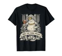 Funny TWAS The Carbs M Lord Funny Frog King Meme Uomini Donne Maglietta