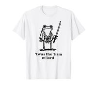 Funny T'was the 'Tism M'Lord Funny Medieval Knight Frog Maglietta