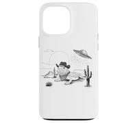 Funny UFO Bearded Dragon Western Alien Vintage 90s Wild West Custodia per iPhone 13 Pro Max