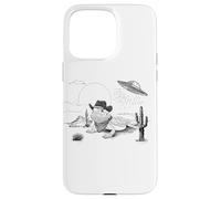 Funny UFO Bearded Dragon Western Alien Vintage 90s Wild West Custodia per iPhone 15 Pro Max