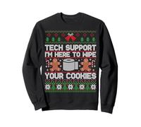 Funny Ugly Christmas Tech Support Computer Programmer Felpa