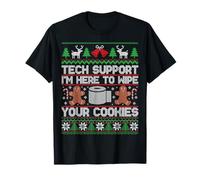 Funny Ugly Christmas Tech Support Computer Programmer Maglietta
