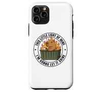 Funny Unbothered This Little Light Of Mine Shine Capybara Custodia per iPhone 11 Pro