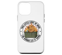 Funny Unbothered This Little Light Of Mine Shine Capybara Custodia per iPhone 12 mini