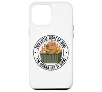 Funny Unbothered This Little Light Of Mine Shine Capybara Custodia per iPhone 12 Pro Max