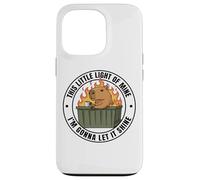 Funny Unbothered This Little Light Of Mine Shine Capybara Custodia per iPhone 13 Pro