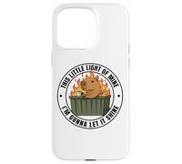 Funny Unbothered This Little Light Of Mine Shine Capybara Custodia per iPhone 15 Pro Max