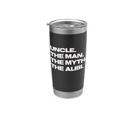 Funny Uncle - The Man, The Myth, The Alibi Bicchiere termico in acciaio inox doppia parete