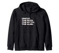 Funny Uncle - The Man, The Myth, The Alibi Felpa con Cappuccio