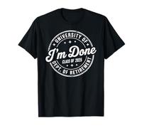 Funny University of I'm Dined Retirement Teacher 2025 Maglietta