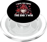 Funny Valentines Heart Gnome I Love You More The End I Win PopSockets PopGrip per MagSafe