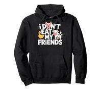 Funny Vegan I Don't Eat My Friends Vegetarian Felpa con Cappuccio