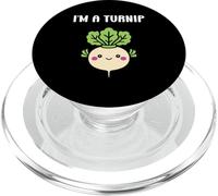 Funny vegetable Turnips food minimalist simple i'm a Turnip PopSockets PopGrip per MagSafe