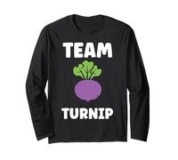 Funny vegetable Turnips food minimalist simple team Turnip Maglia a Manica
