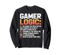 Funny Video Games Gamers Gaming Gamer Logic Felpa