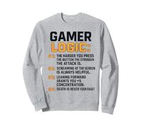 Funny Video Games Gamers Gaming Gamer Logic Felpa