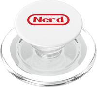 Funny Videogamer Pun. NERD Text Retro Video Game PopSockets PopGrip per MagSafe