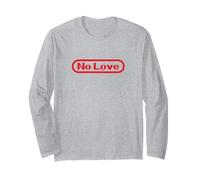 Funny Videogamer Pun. No Love Text Retro Video Game Maglia a Manica