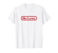Funny Videogamer Pun. No Love Text Retro Video Game Maglietta