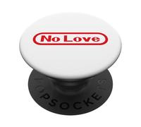 Funny Videogamer Pun. No Love Text Retro Video Game PopSockets PopGrip Adesivo