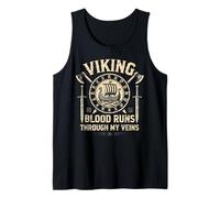 Funny Viking Blood Runs Through My Veins Vikings Norse Canotta