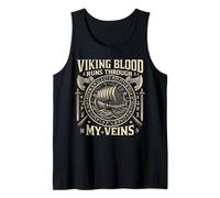 Funny Viking Blood Runs Through My Veins Vikings Norse Canotta