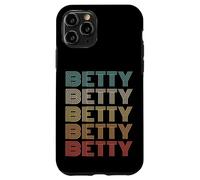 Funny Vintage 70s Repeated Text Design First Name Betty Custodia per iPhone 11 Pro