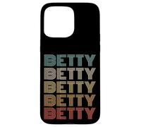Funny Vintage 70s Repeated Text Design First Name Betty Custodia per iPhone 15 Pro Max