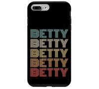 Funny Vintage 70s Repeated Text Design First Name Betty Custodia per iPhone 7 Plus/8 Plus