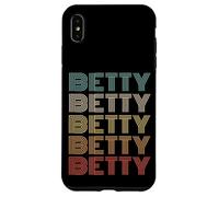 Funny Vintage 70s Repeated Text Design First Name Betty Custodia per iPhone XS Max