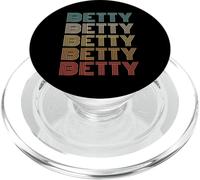 Funny Vintage 70s Repeated Text Design First Name Betty PopSockets PopGrip per MagSafe