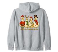 Funny Vintage Christmas Silly Goose Festive Graphic Felpa con Cappuccio