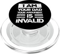 Funny Vintage I Am Your Dad La tua argomentazione non è valida PopSockets PopGrip per MagSafe