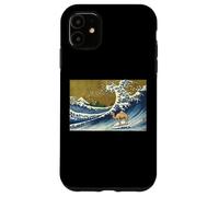 Funny Vintage Retro Surfing A Great Wave Camel Lover Custodia per iPhone 11