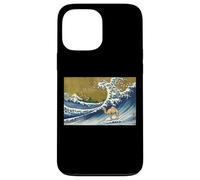 Funny Vintage Retro Surfing A Great Wave Camel Lover Custodia per iPhone 13 Pro Max