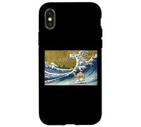 Funny Vintage Retro Surfing A Great Wave Camel Lover Custodia per iPhone X/XS